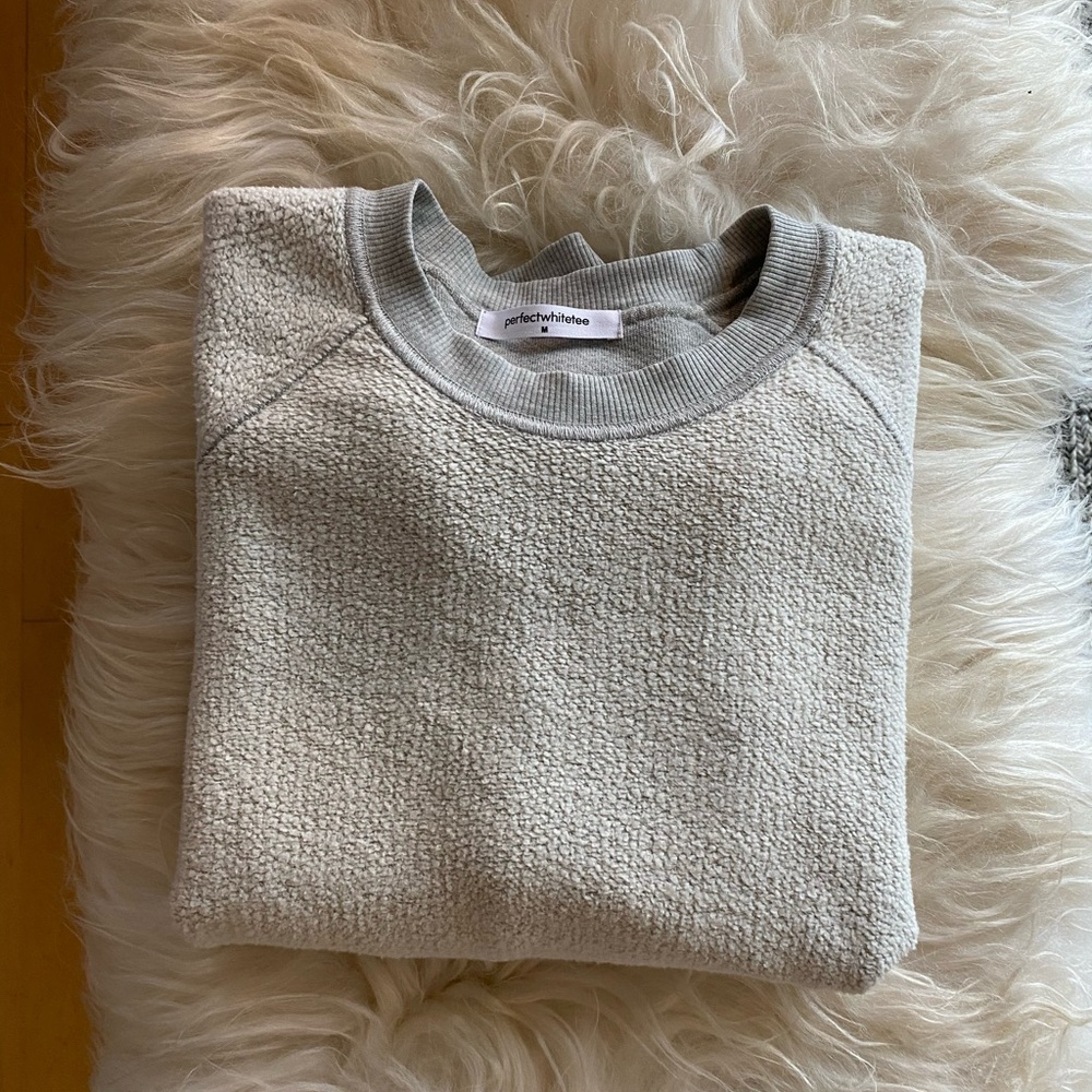 Perfectwhitetee ziggy sweatshirt heathered grey nwt